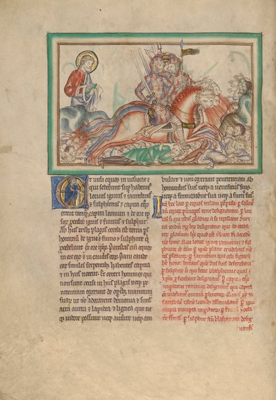 The Horsemen on Fire-Breathing Horses by Unbekannt Unbekannt